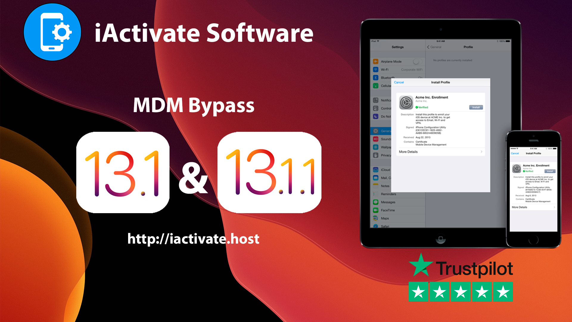 Bypass MDM iOS 13.1, iOS 13.1.1, iOS 13.1.2