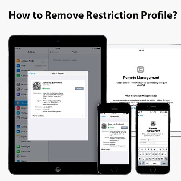 How to remove (delete) restriction profile on iPhone & iPad?