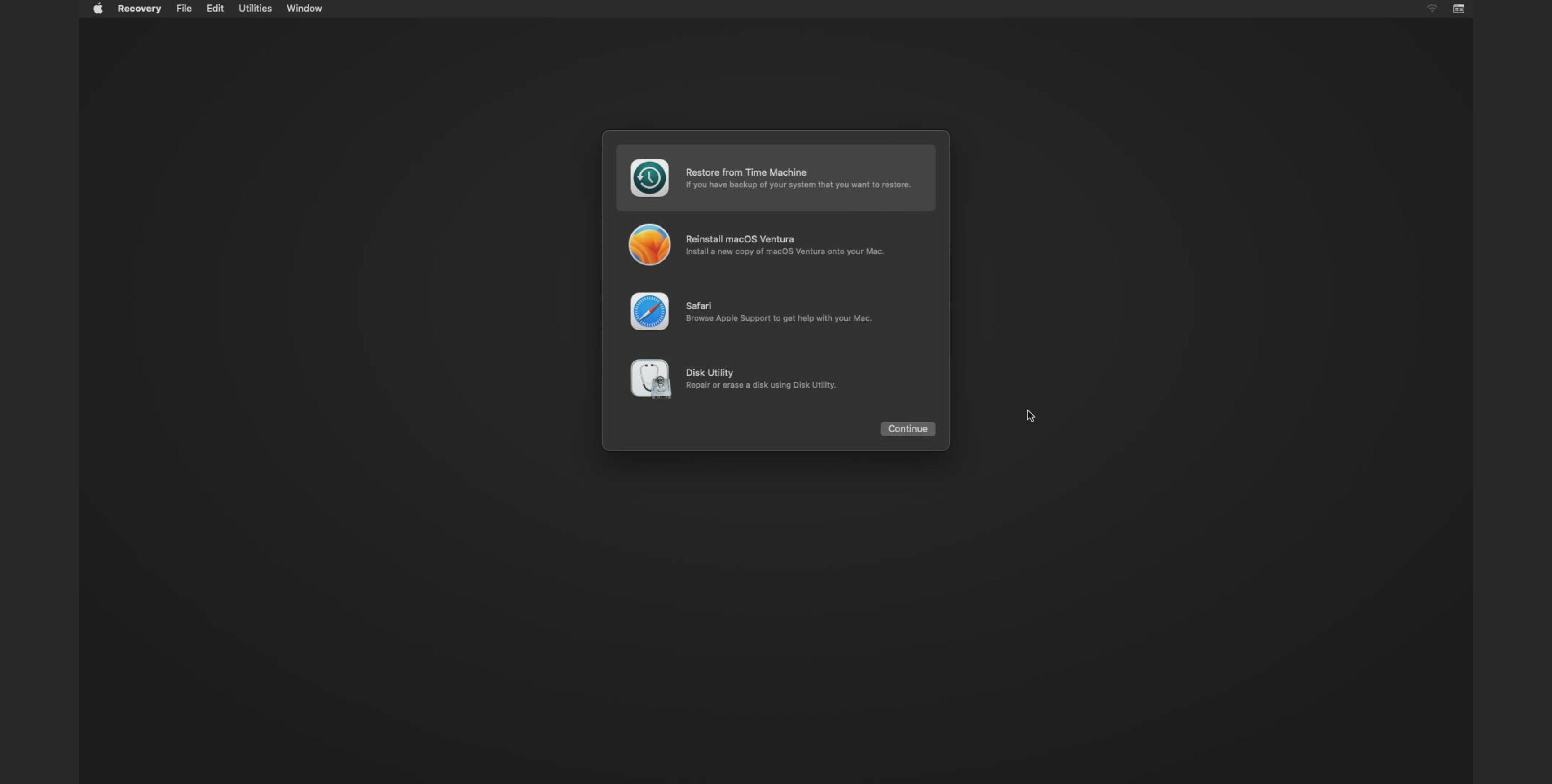 Enter Recovery Mode on your Mac