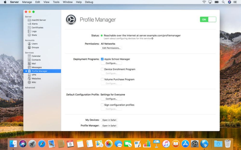 setup mac os server for ipad mdm