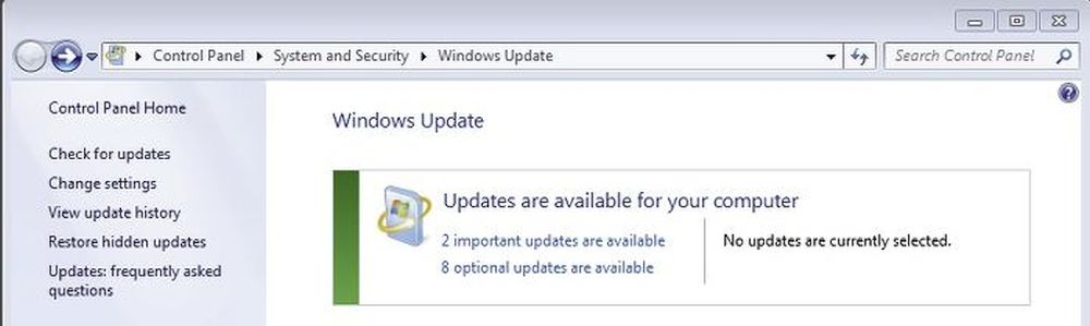 Update CRT on Windows from Update Center